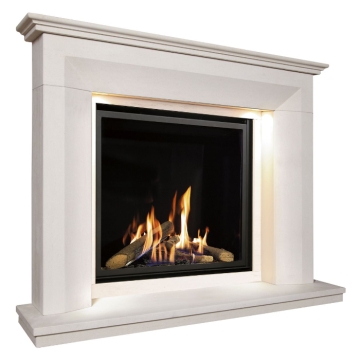 The Collection by Michael Miller Monet Illumia MD Limestone Fireplace Suite The Collection by Michael Miller Monet Illumia MD Limestone Fireplace Suite
