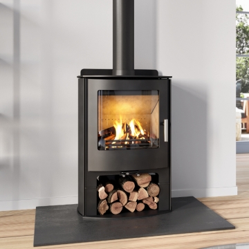Mendip Churchill 5 Dual Control Convection Logstore SE Multifuel / Woodburning Stove