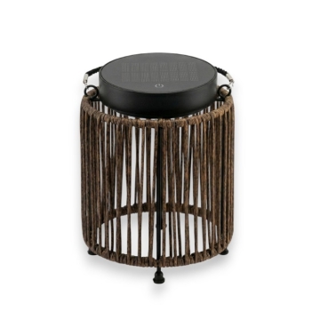 Zoluna Luca Solar Floor Light, Light Oak