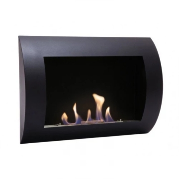 Ocean Scandiflames Wall-mounted Bioethanol Fireplace, Black