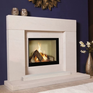 Michael Miller Pablo Celena 48" Limestone Fireplace Suite Michael Miller Pablo Celena 48" Limestone Fireplace Suite