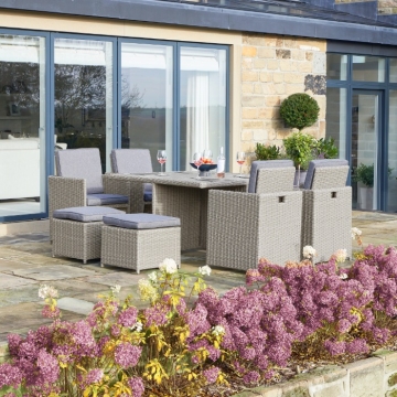 Pacific Lifestyle Bermuda Stone Grey Cube Set with Ceramic Top Pacific Lifestyle Bermuda Stone Grey Cube Set with Ceramic Top