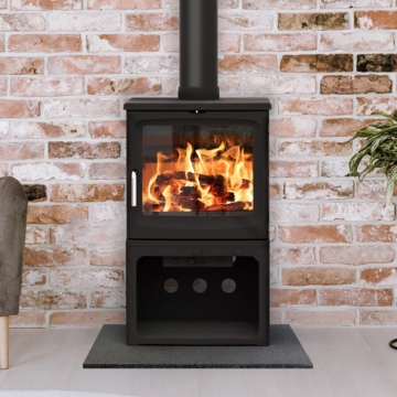 Peanut 8 Wood Burner With Log Store