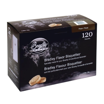 Bradley Smoker Pecan Flavoured Bisquettes, 120 Pack
