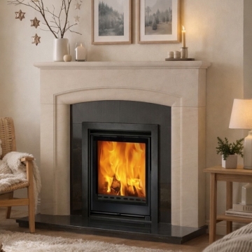 Penman New Haven 48" Portuguese Limestone Fire Surround