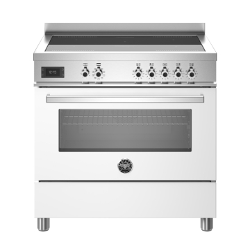 Bertazzoni 90cm Professional Series Induction Top Electric Oven, Bianco White Bertazzoni 90cm Professional Series Induction Top Electric Oven, Bianco White