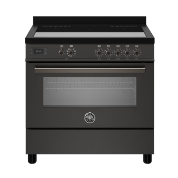 Bertazzoni 90cm Professional Series Induction Top Electric Oven, Carbonio Black Bertazzoni 90cm Professional Series Induction Top Electric Oven, Carbonio Black