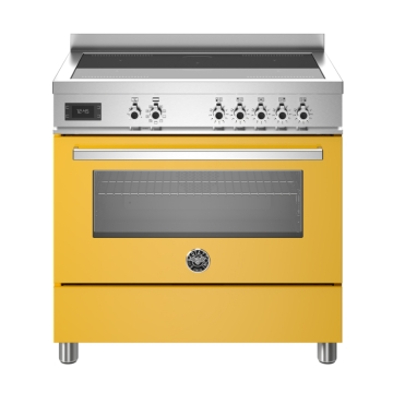 Bertazzoni 90cm Professional Series Induction Top Electric Oven, Giallo Yellow Bertazzoni 90cm Professional Series Induction Top Electric Oven, Giallo Yellow