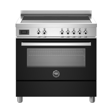 Bertazzoni 90cm Professional Series Induction Top Electric Oven, Nero Black Bertazzoni 90cm Professional Series Induction Top Electric Oven, Nero Black