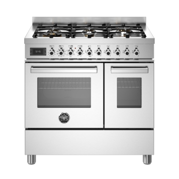 Bertazzoni 90cm Professional Series 6-Burner Electric Double Oven, Stainless Steel Bertazzoni 90cm Professional Series 6-Burner Electric Double Oven, Stainless Steel