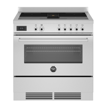 Bertazzoni 90cm Professional Series Air-Tec Induction Top And Integrated Hood, Stainless Steel Bertazzoni 90cm Professional Series Air-Tec Induction Top And Integrated Hood, Stainless Steel