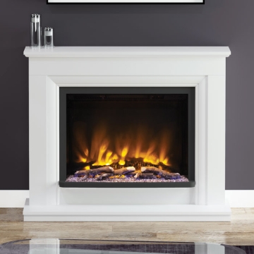 Elgin & Hall Arana 52" Ash White Fireplace Suite Elgin & Hall Arana 52" Ash White Fireplace Suite
