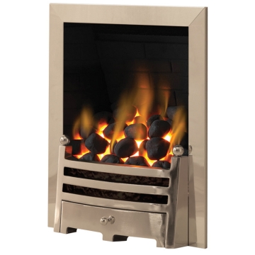 Pureglow Bauhaus Gas Fire, Polished