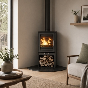 Quadrant Black Granite Hearth, Lifestyle