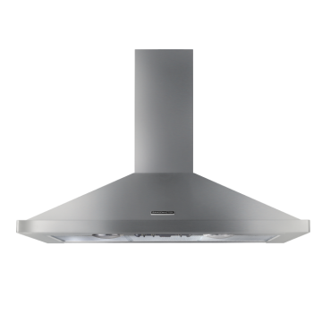 Rangemaster 110cm Chimney Hood, Stainless Steel and Chrome