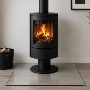 Rectangular Clear Glass Hearth, Dimensions