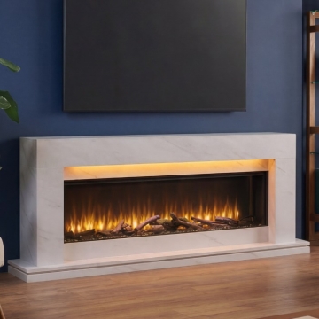 Katell Romento Electric Fireplace Suite