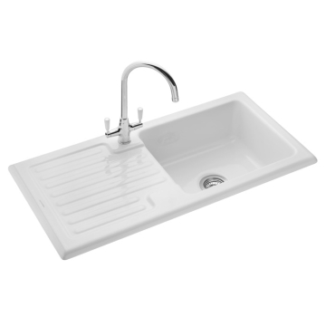 Rangemaster Rustic CRT10101WH Ceramic Sink
