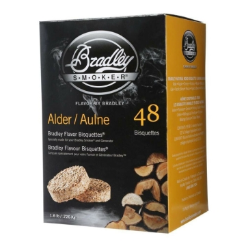 Bradley Smoker Alder Flavoured Bisquettes, 48 Pack