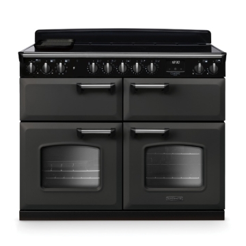 Rangemaster Classic Deluxe 110cm Base Cavity Induction Range Cooker, Slate/Chrome