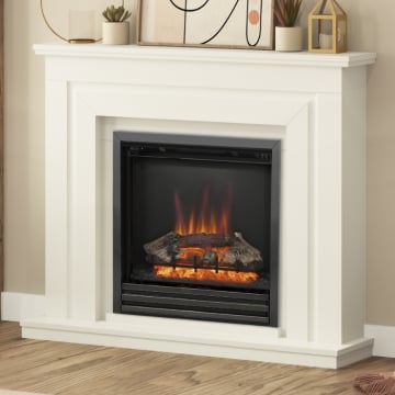 FLARE Whitham 48" Electric Fireplace Suite, Soft White