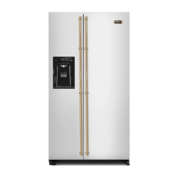 Lofra Dolcevita 90cm American Style Fridge Freezer, Stainless Steel