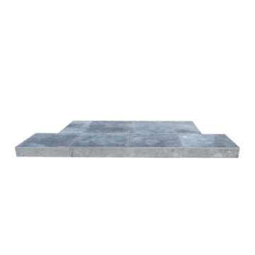 Gallery Steel Grey Tiled Hearth 56"