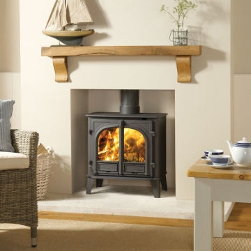 Stovax Stockton 8 Multi-Fuel Eco Stove, Double Door