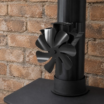 Heat Powered 8 Blade Magnetic Stove Pipe Fan