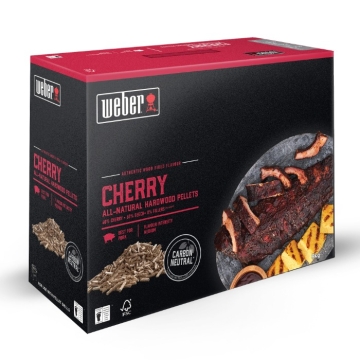 Weber All-Natural Hardwood Pellets, Cherry Weber All-Natural Hardwood Pellets, Cherry