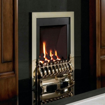 Brass Flavel Windsor Traditional Slimline Gas Fire