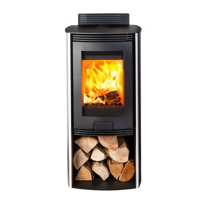 Di Lusso R4 Euro Wood Burning Stove with Log store 