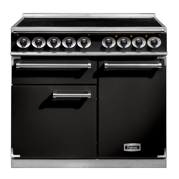 Falcon 1000 Deluxe Black Induction Electric Range Cooker