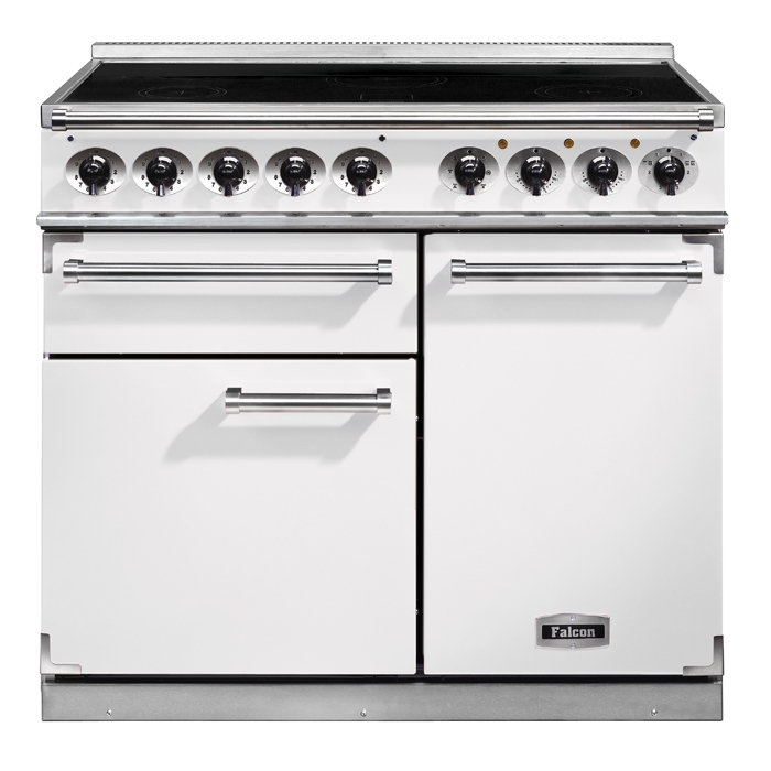 Falcon 1000 Deluxe White Induction Electric Range Cooker