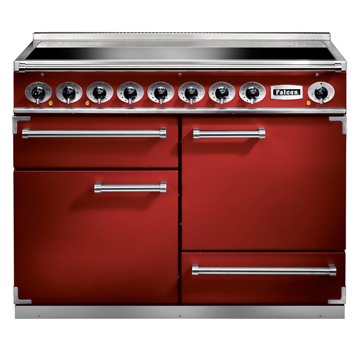 Falcon 1092 Deluxe Cherry Red Induction Electric Range Cooker