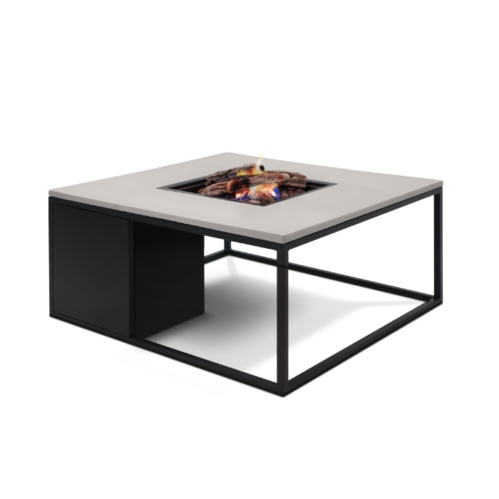 Cosiloft 100 Gas Fire Pit & Lounge Table, Black & Grey
