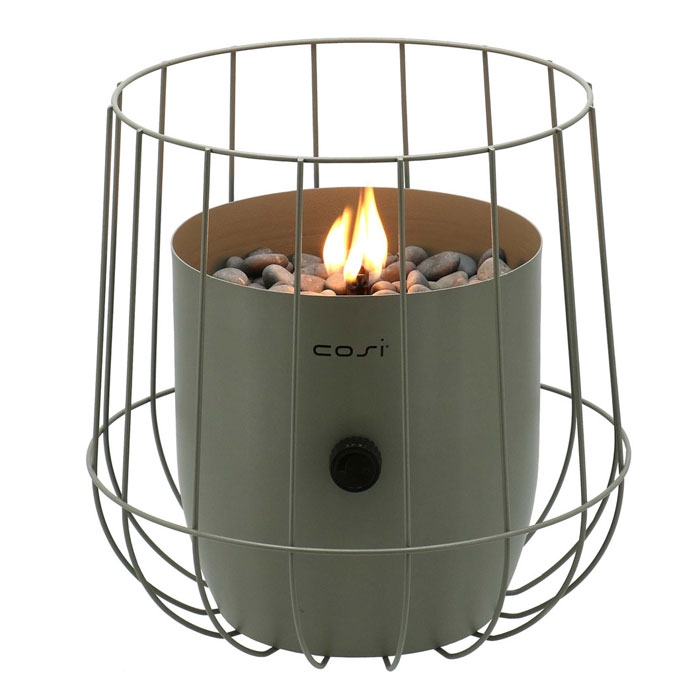 Cosiscoop Basket Gas Lantern, Olive