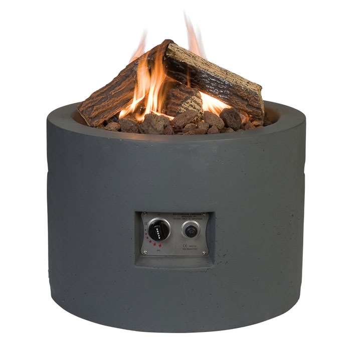 Happy Cocooning Round 61cm Fire Pit Cocoon, Grey