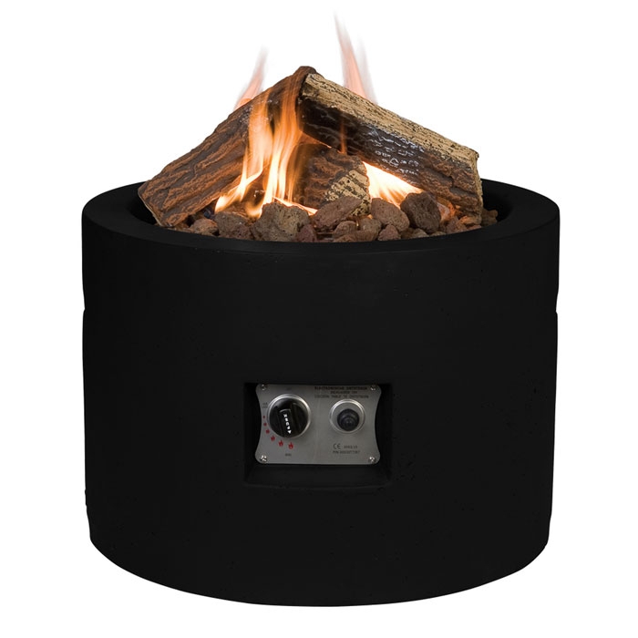 Happy Cocooning Round 61cm Fire Pit Cocoon, Black