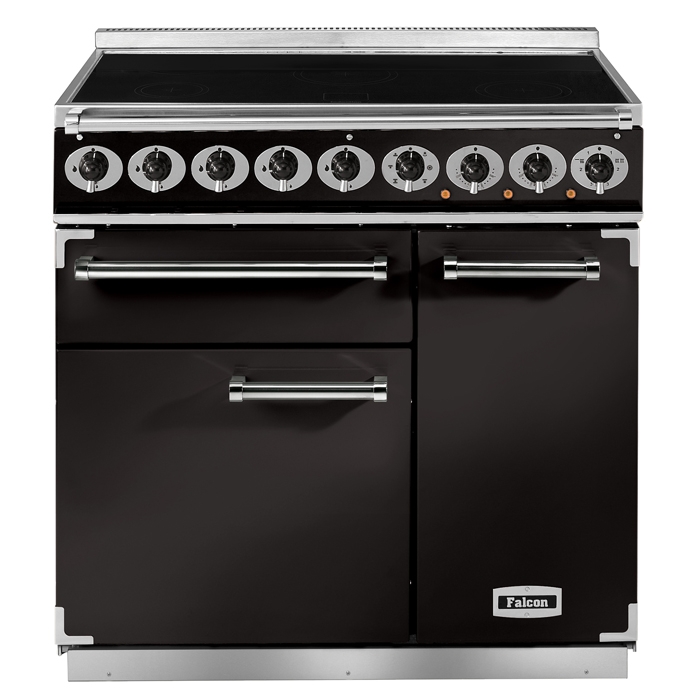 Falcon 900 Deluxe Black Induction Electric Range Cooker