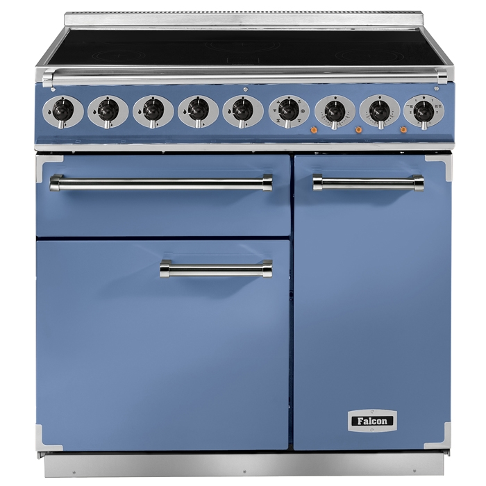 Falcon 900 Deluxe China Blue Induction Electric Range Cooker