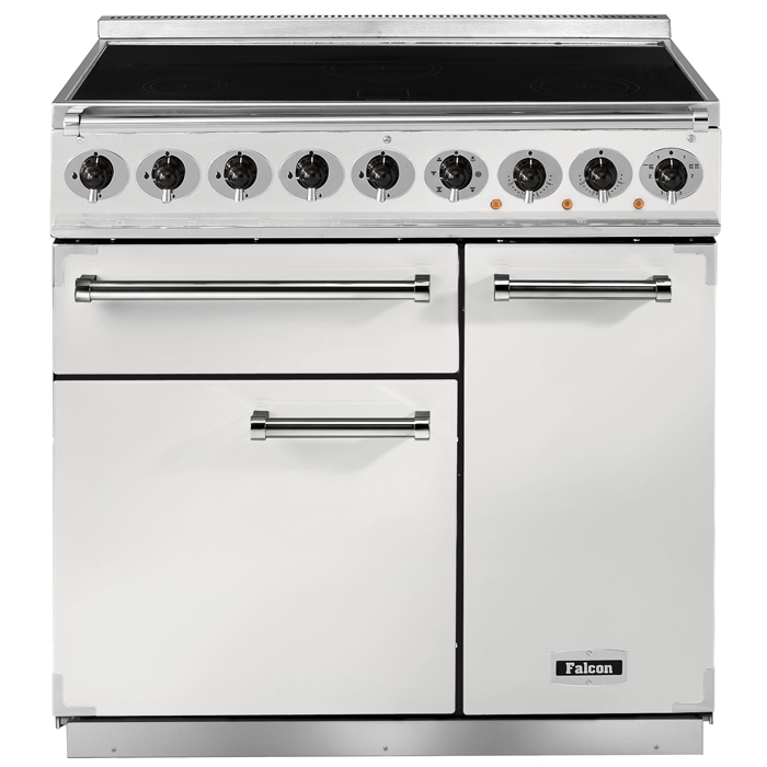 Falcon 900 Deluxe White Induction Electric Range Cooker