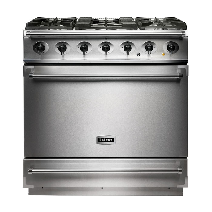 Falcon 900s Stainless Steel Single Cavity Dual Fuel Range Cooker