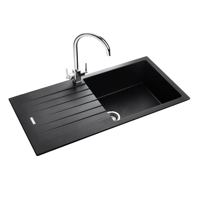 Andesite Sink with Aquatrend TRE1CM/ Tap