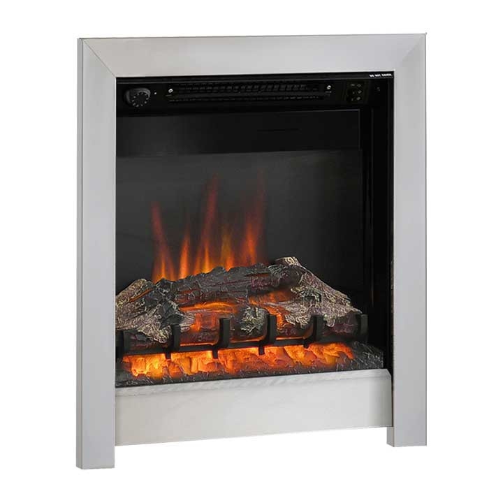 FLARE Athena Inset Electric Fire, Chrome