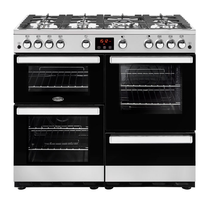 Belling Cookcentre 100G Stainless Steel 100cm Gas Range Cooker