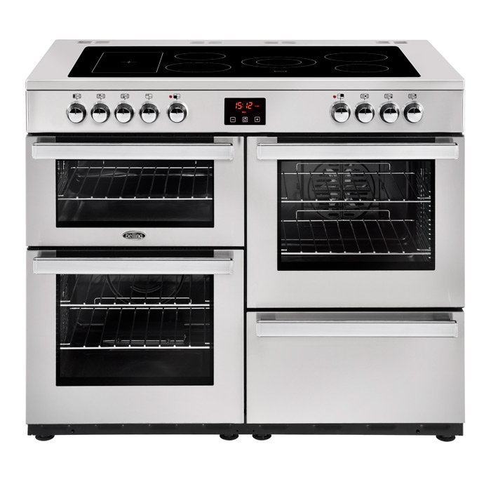 Belling Cookcentre 110E Professional Stainless Steel 110cm Ceramic Range Cooker