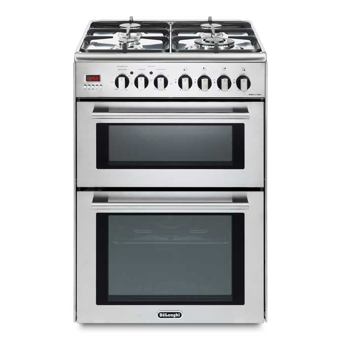 Delonghi DDC 606-DF 60cm Stainless Steel Freestanding Dual Fuel Double Cooker