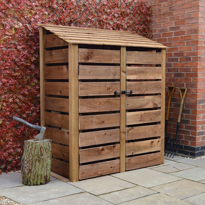 Cottesmore 6ft Slatted Log Store with Double Doors