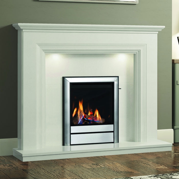 Elgin & Hall Odella 54" Marble Fireplace Suite